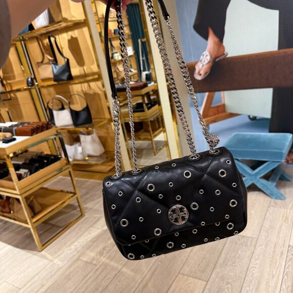 Tory Burch Willa Small Shoulder Bag 175931 Black $695 - Picture 8 of 9